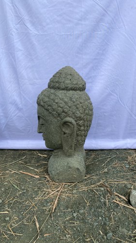 BUDDHA BUST GREENSTONE 50 CM B RIGHT